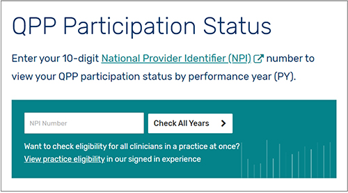 QPP Participation Status 