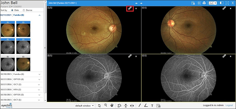 EyeClinic Imaging: Apply Series Layou