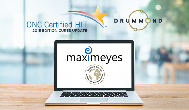 MaximEyes EHR Cures Update Certified